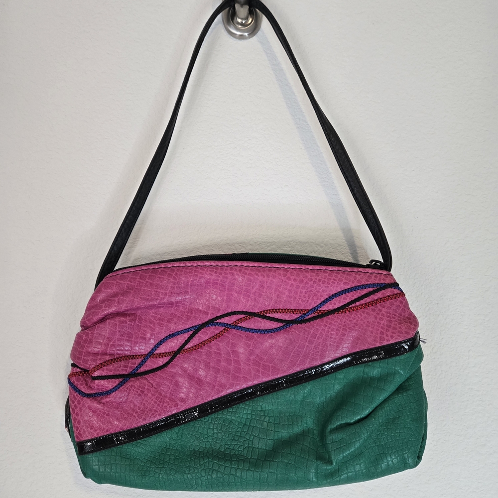 Vibrant Patchwork Shoulder Bag - image 4